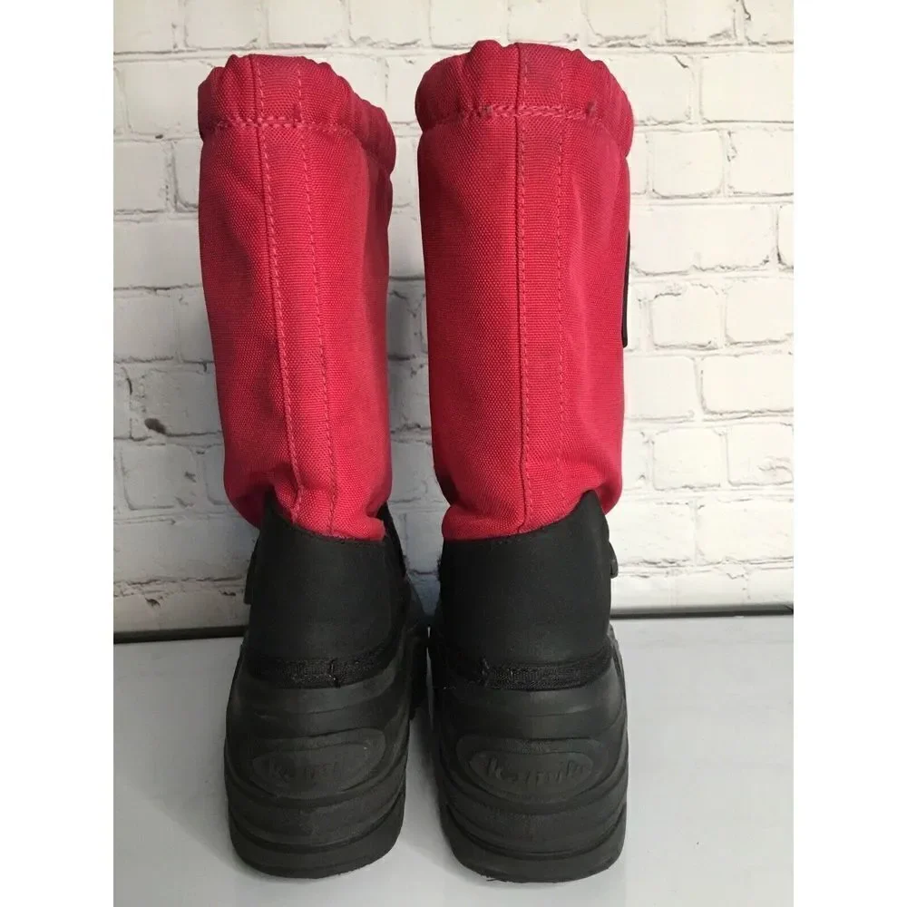 KAMIK Women's Kids Youth‎ size 5 Pink Magenta And Black Duck Winter Snow Boots